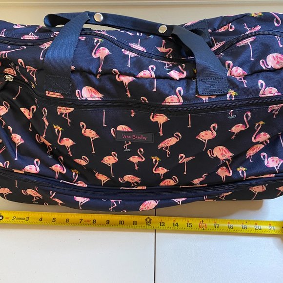 VERA BRADLEY Pelican Rolling Duffel Bag Overnight Weekend Carry On Luggage - Picture 15 of 16